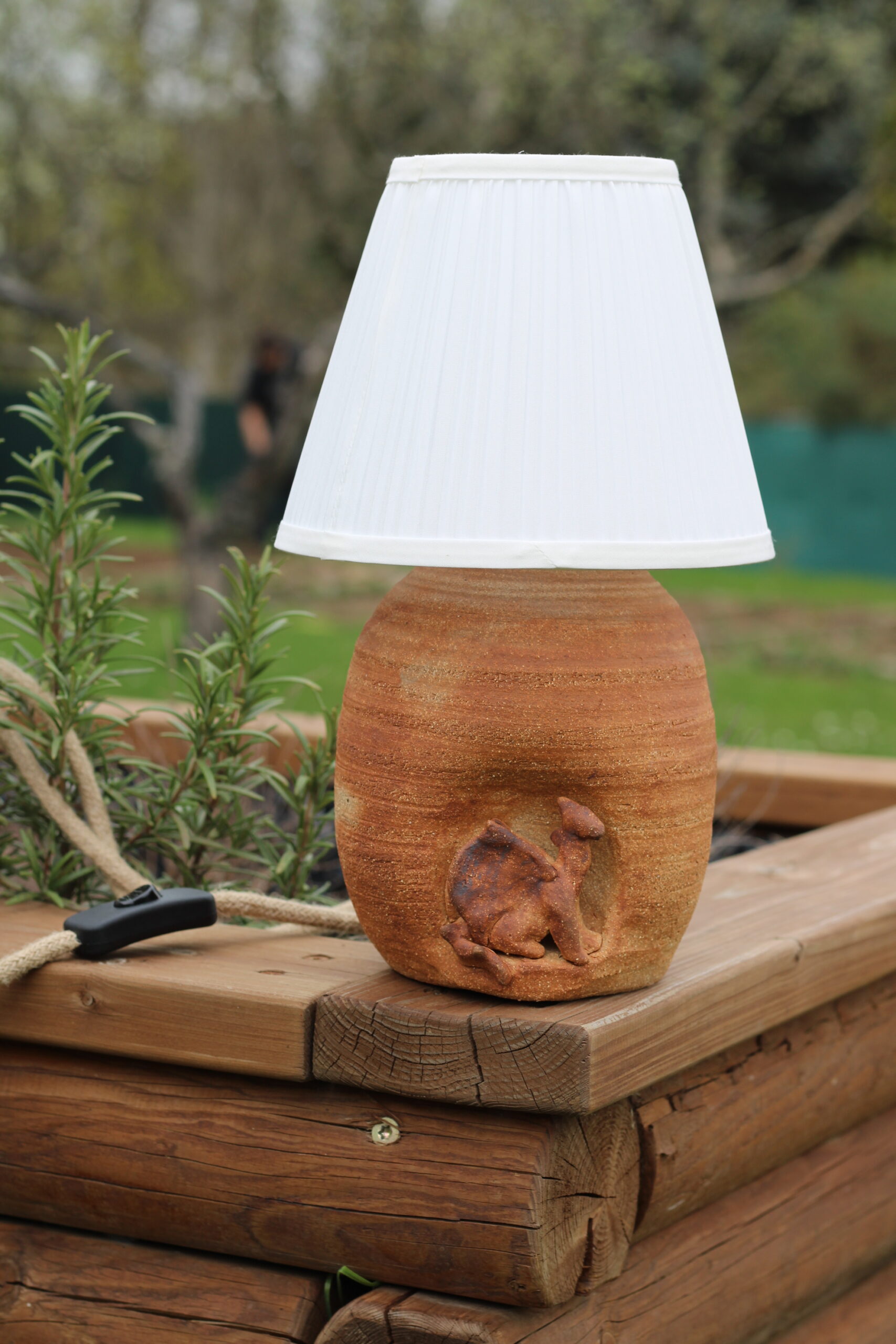 Lampa s drakem režný šamot - Obrázek 6